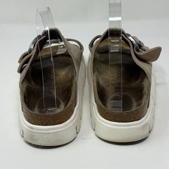 Birkenstock Papillio Arizona Sandals Womens 7 EU 38 Narrow Brown Platform Shoes - Picture 12 of 16